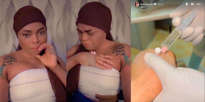 Bobrisky Undergoes Boobs Enlargement Following Second Bbl Surgery Video