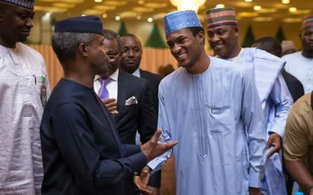 Cute Photo Of Acting President Prof Yemi Osinbajo President Buhari S Son Yusuf Buhari At Iftar In Abuja Tsb News Nigeria