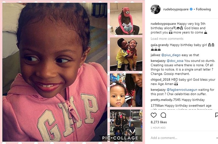 Paul Okoye Wishes Peter's Daughter Happy Birthday. Fans React