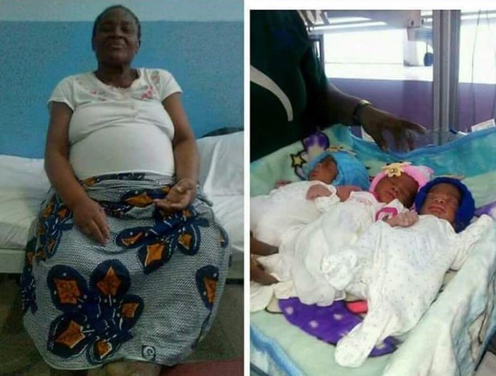 61 Year Old Woman Gives Birth To Triplets After 40 Years In Marriage Photos