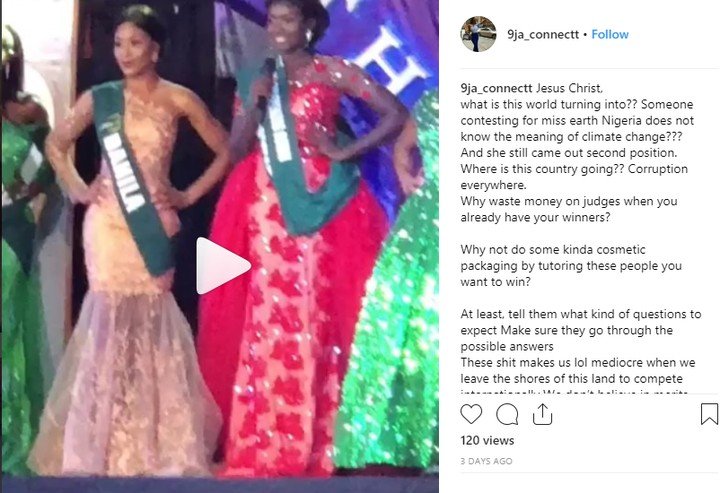 Outrage As Miss Earth Contestant Emerges 2nd