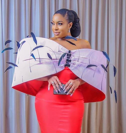 See Actress Chika Ike's Butterfly Outfit That Has Got Everyone Talking