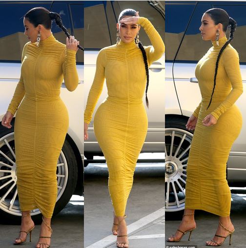 very yellow dress