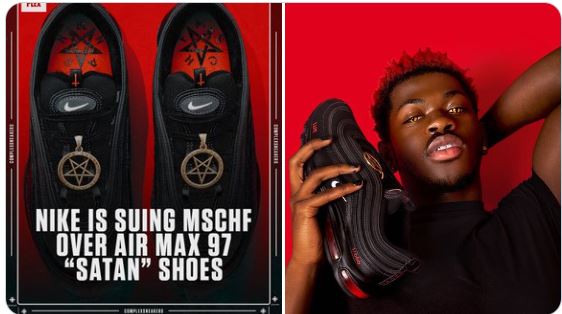 Nike sues MSCHF Over Air max 97 sneakers 'Satan Shoes' with Lil Nas X ...