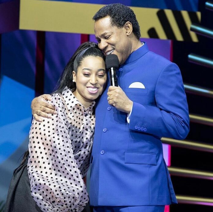 Pastor Chris Oyakhilome's Daughter, Sharon Shares Photo Of Her Newborn Baby