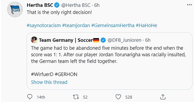 Germany's Olympic football team + Racial Abuse