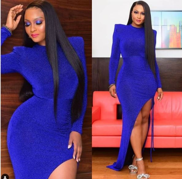 Actress, Osas Ighodaro Shows Off Enviable Curves In This Blue Outfit ...