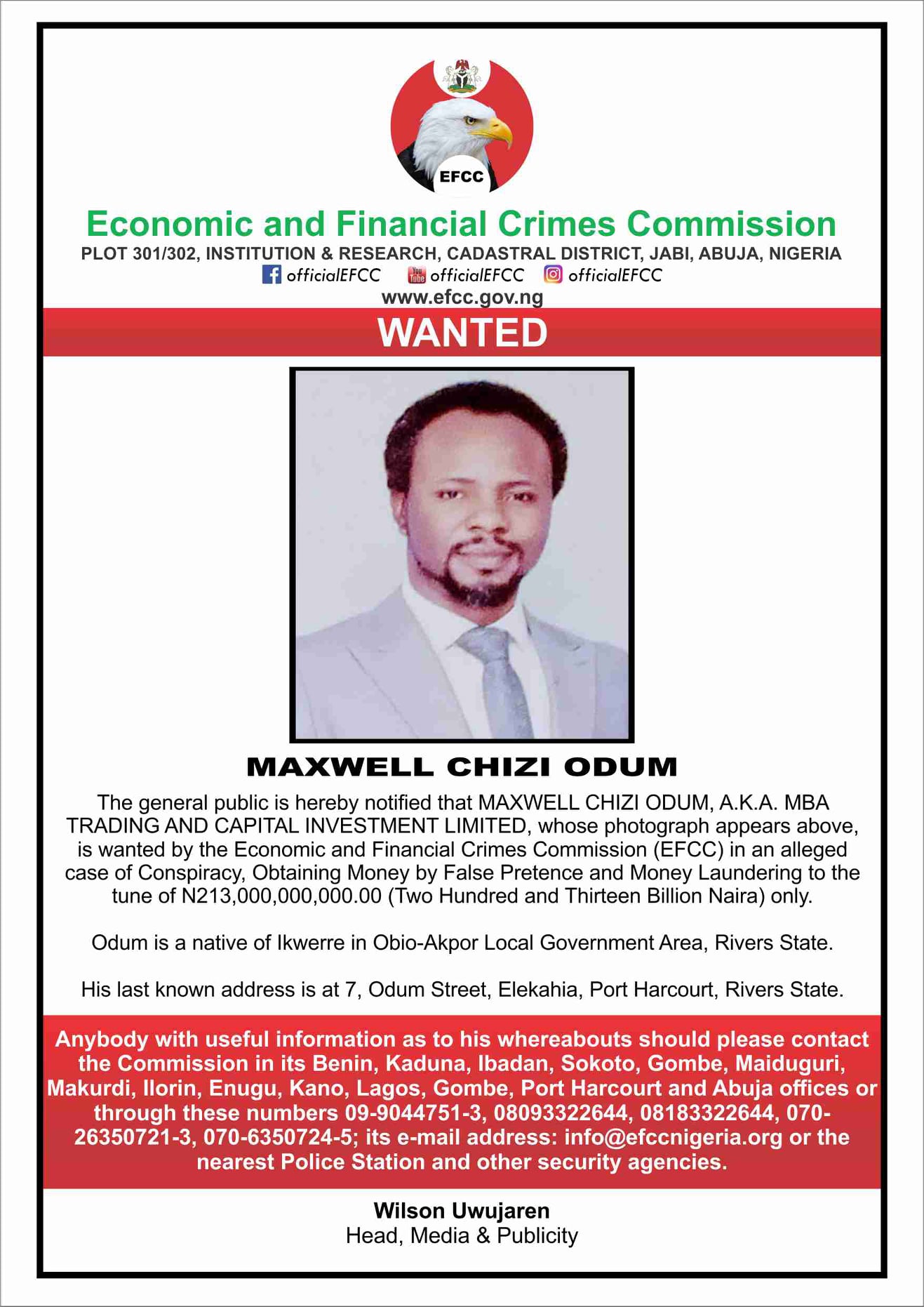 Maxwell Odum MBA Investment CEO Wanted