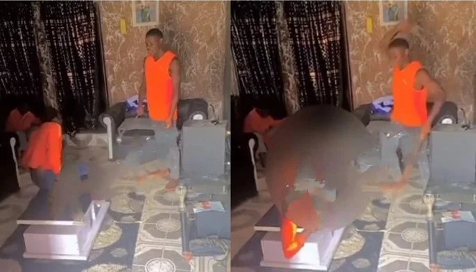 He should be arrested – Nigerian reacts after man flogged sister for voting APC