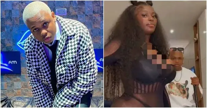 “He’s even scared of touching her” – Video of Boyspyce rocking curvy lady older than him causes stir