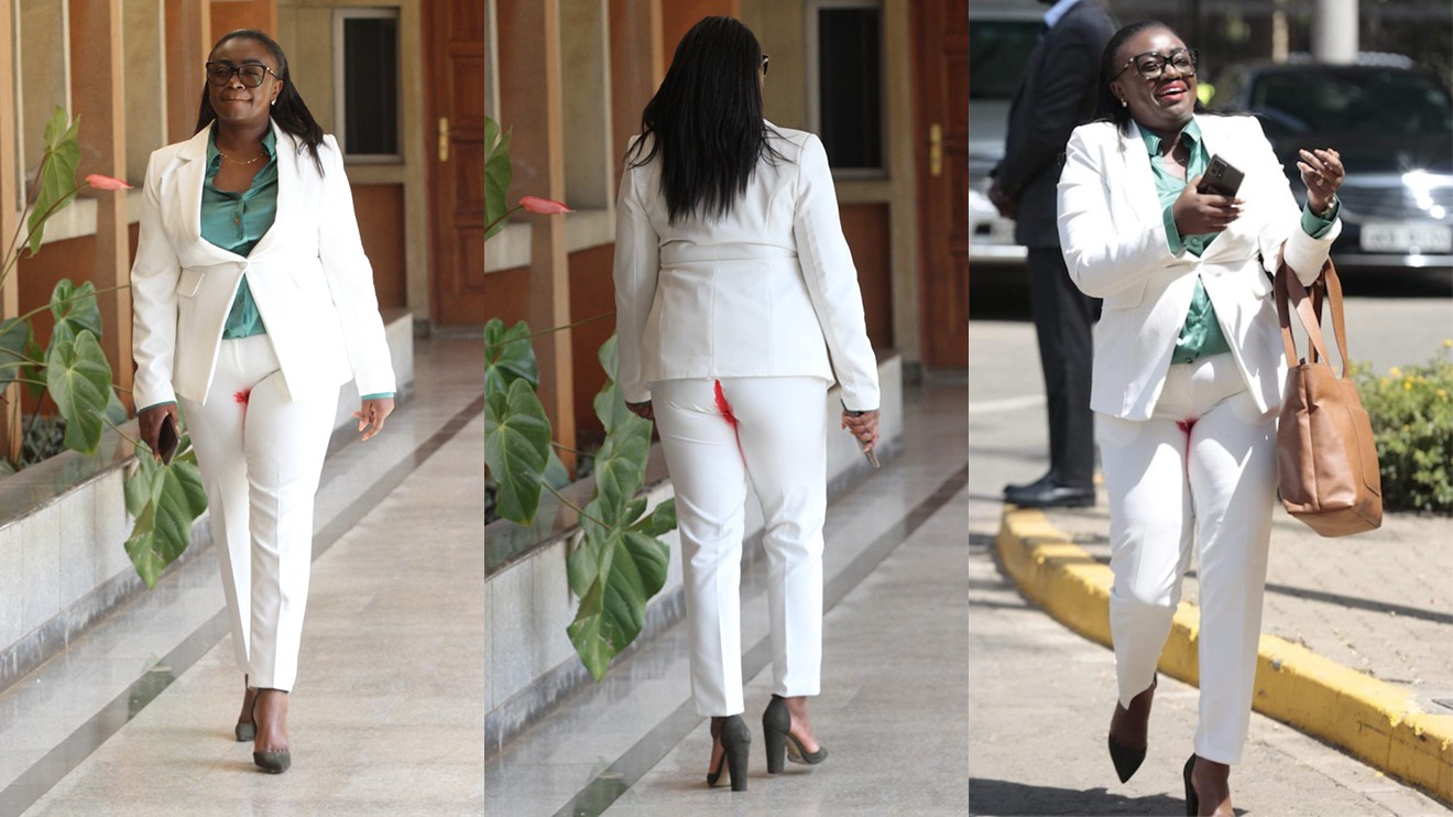 How Ugandan MP Gloria Orwoba wore blood-stained trousers to move a motion for free sanitary pads