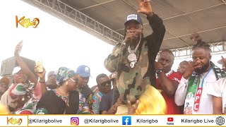 Naira Marley entertains APC supporters at Tinubu’s Lagos rally (Videos)