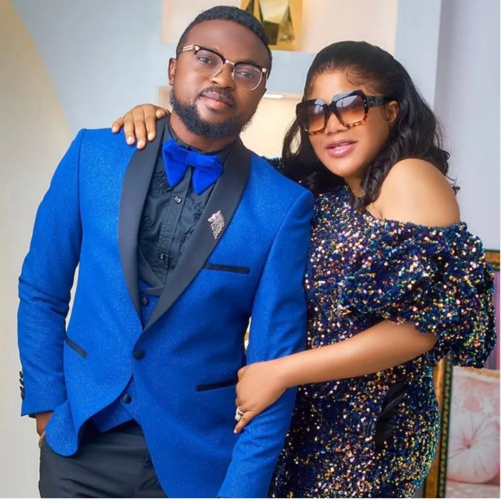 ‘I’m not in support of my wife campaigning for Tinubu, so all your curses are back to sender’- Kolawole Ajeyemi distances himself from Toyin Abraham