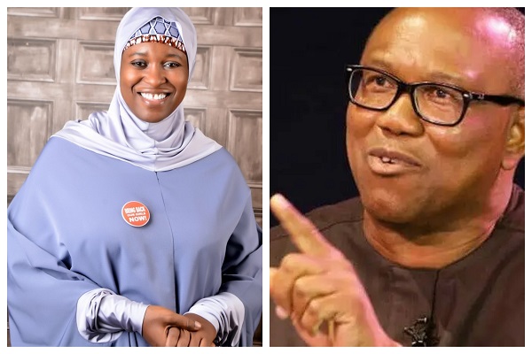 Aisha Yesufu disagrees with Peter Obi over governorship candidate
