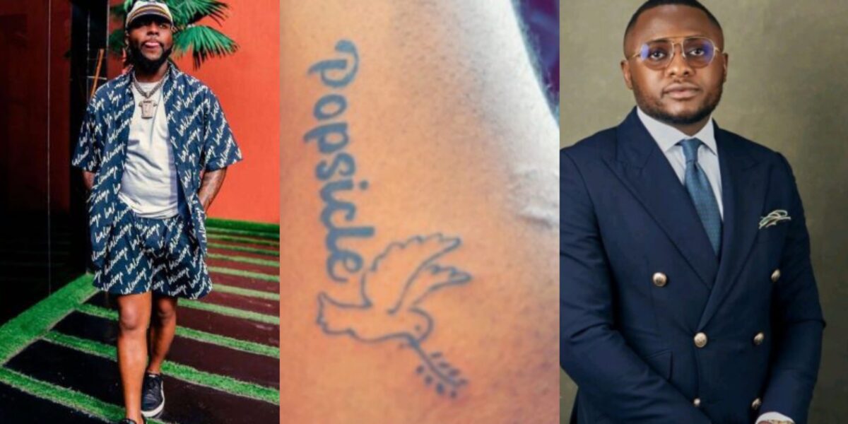 “What will happen to his tattoo” Reactions as Davido unfollows Ubi Franklin on Instagram