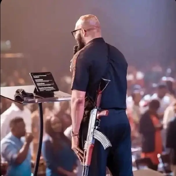 House On The Rock ‘gun-wielding’ pastor, Uche Aigbe returns, gives out millions to congregation