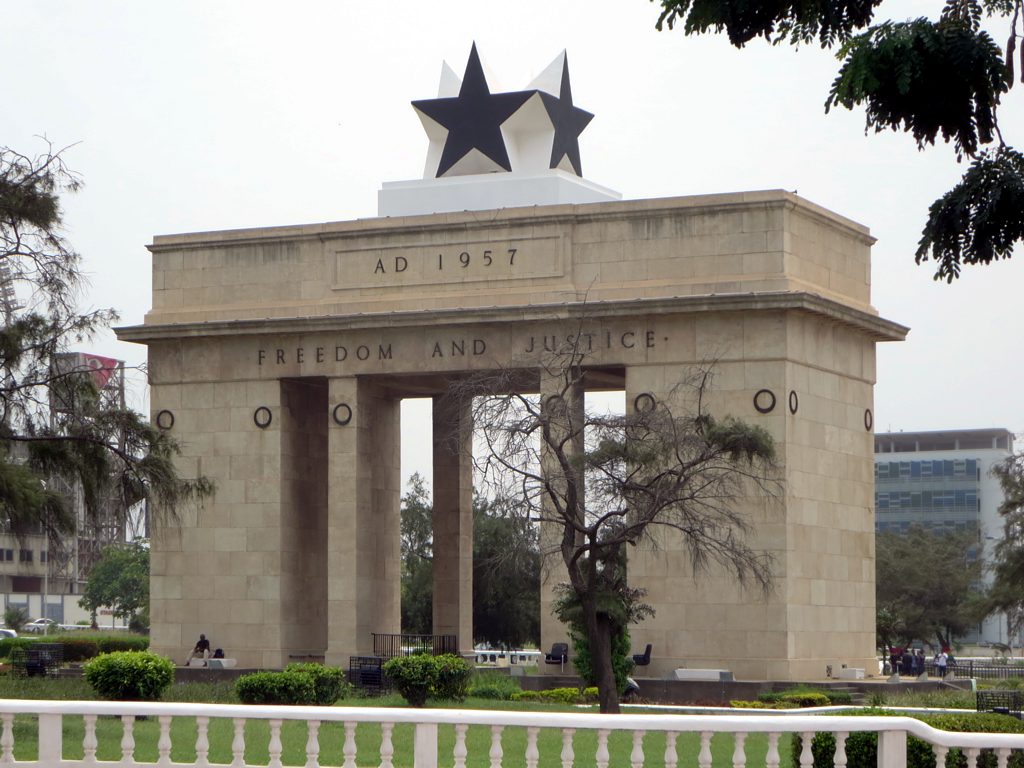 Take a picture at Black Star Monument, Accra, Ghana