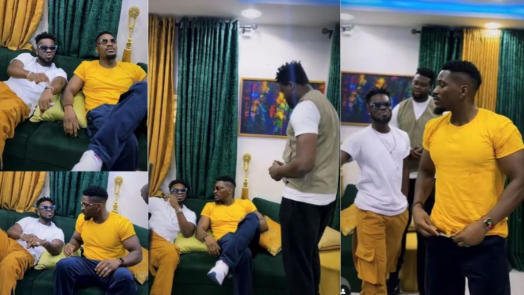 Don’t you know we are AMVCA nominees – Broda Shaggi and Tobi Bakre walks out from a movie set following delay by director (Video)