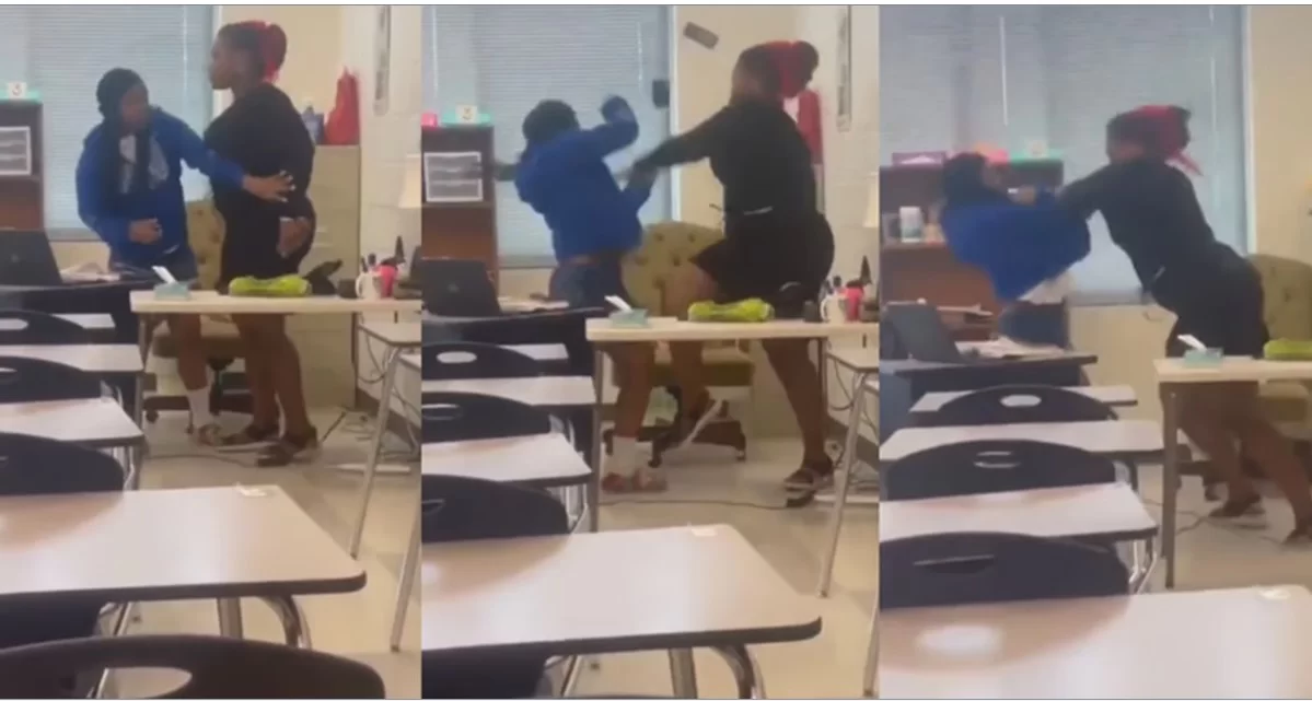 Female teacher who got into fight with student over phone, resigns