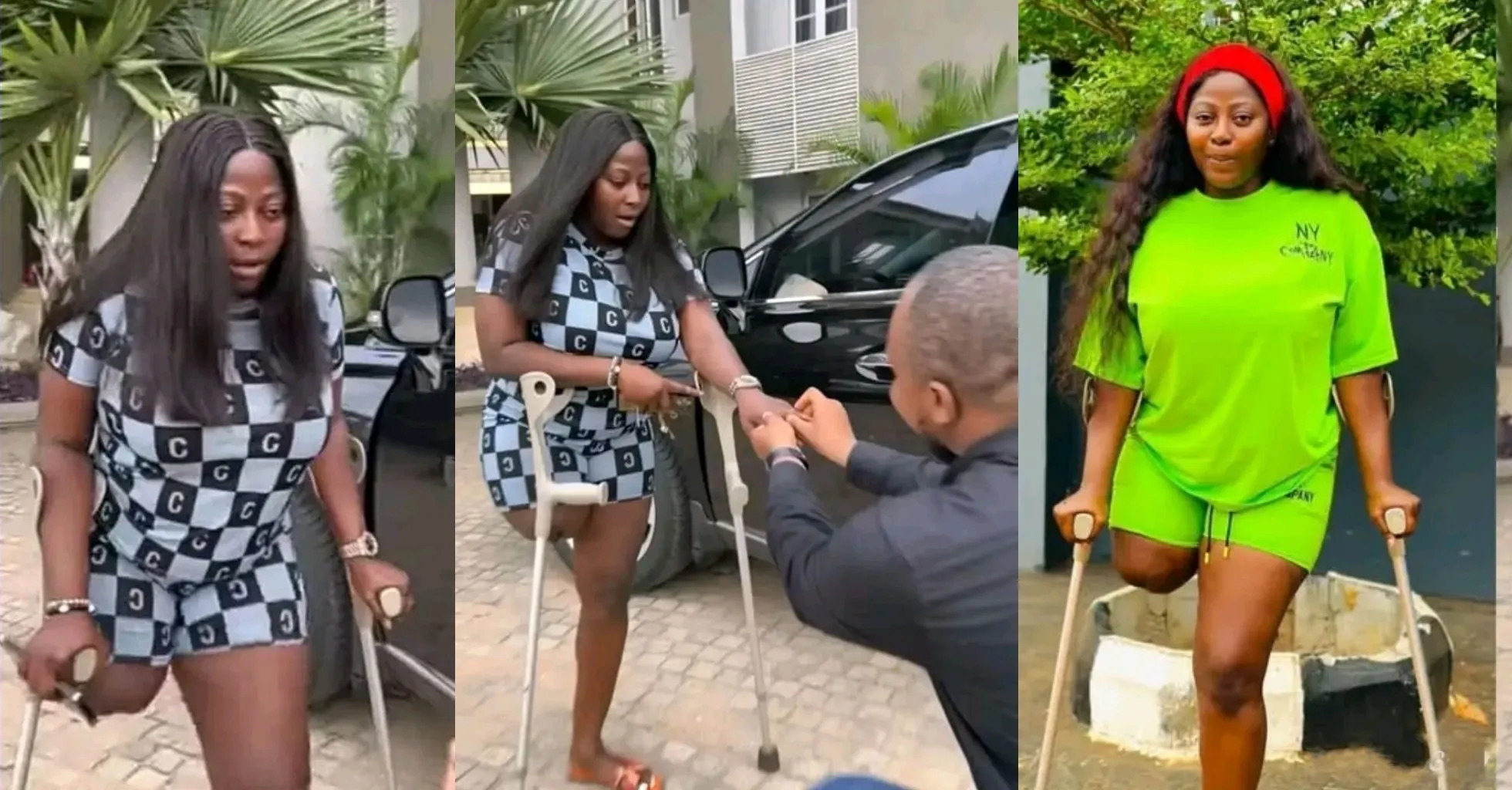 "Love is very sweet with the right person," Differently-abled actress Doris Samuel Akonanya says as she gets engaged (Video)