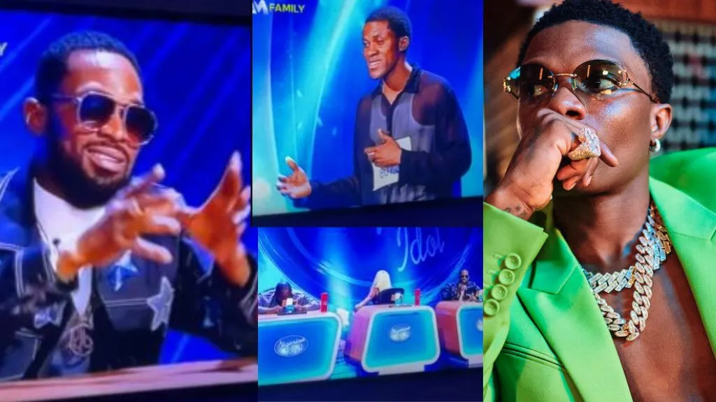 “You’re a big disaster” – D’banj tells a Nigerian idol contestant who came to perform Wizkid’s hit song, Reckless (Video)