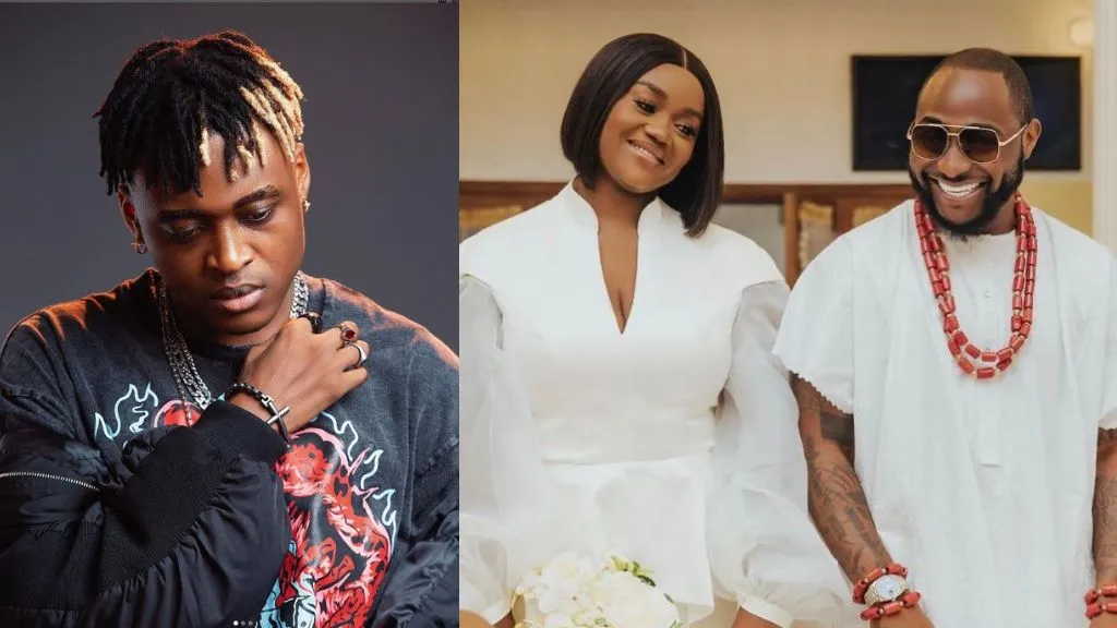 Davido reacts as Cheque gushes over his wife Chioma in new video