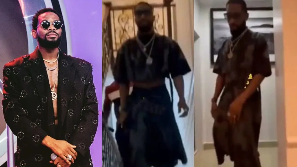 D’banj causes commotion online as he steps out in a crop top (Video)