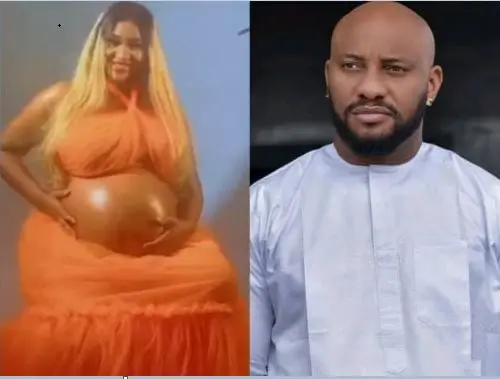 Grace and Elegance personified - Yul Edochie celebrates second wife Judy Austin as he shares video from her maternity photo