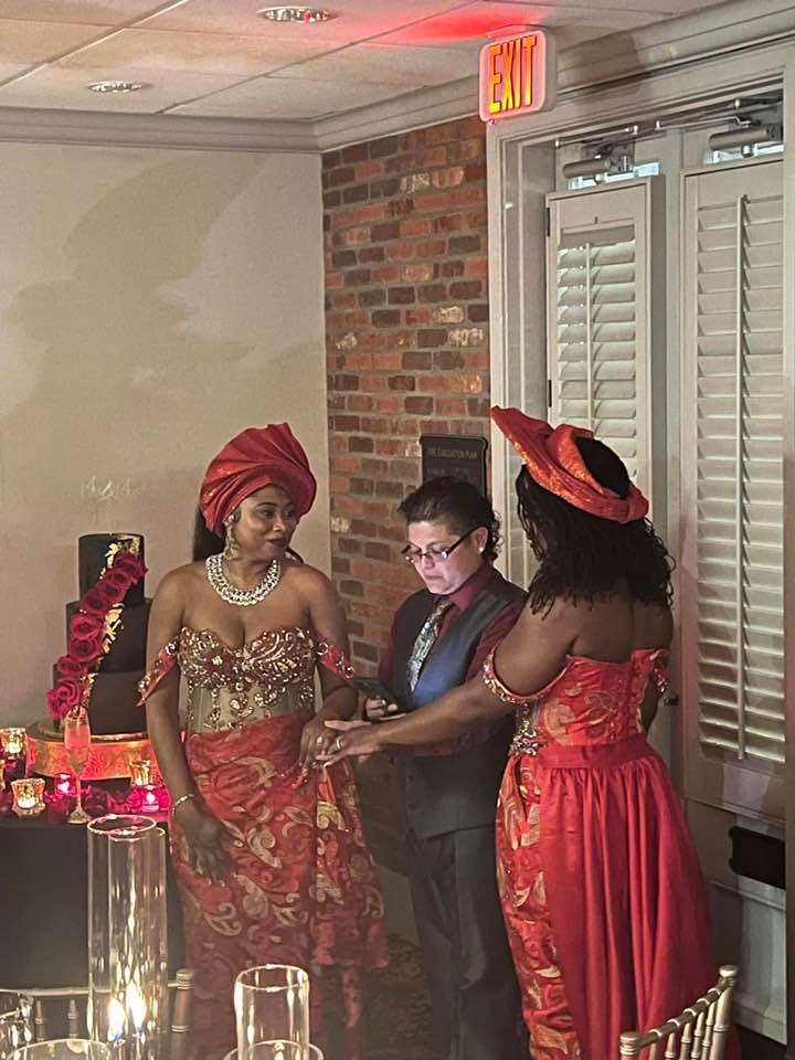 Nigerian lesbian couple, Elizabeth Ekpo and Krystle Ekpo ties the knot in US (Photos)