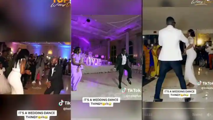 Video of 3 brides and grooms dancing on their wedding day trends on TikTok