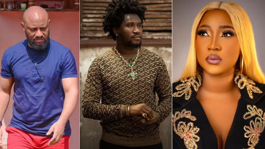 “You left peace for pieces” – Nasboi and others react to fighting video of Yul Edochie and Judy Austin