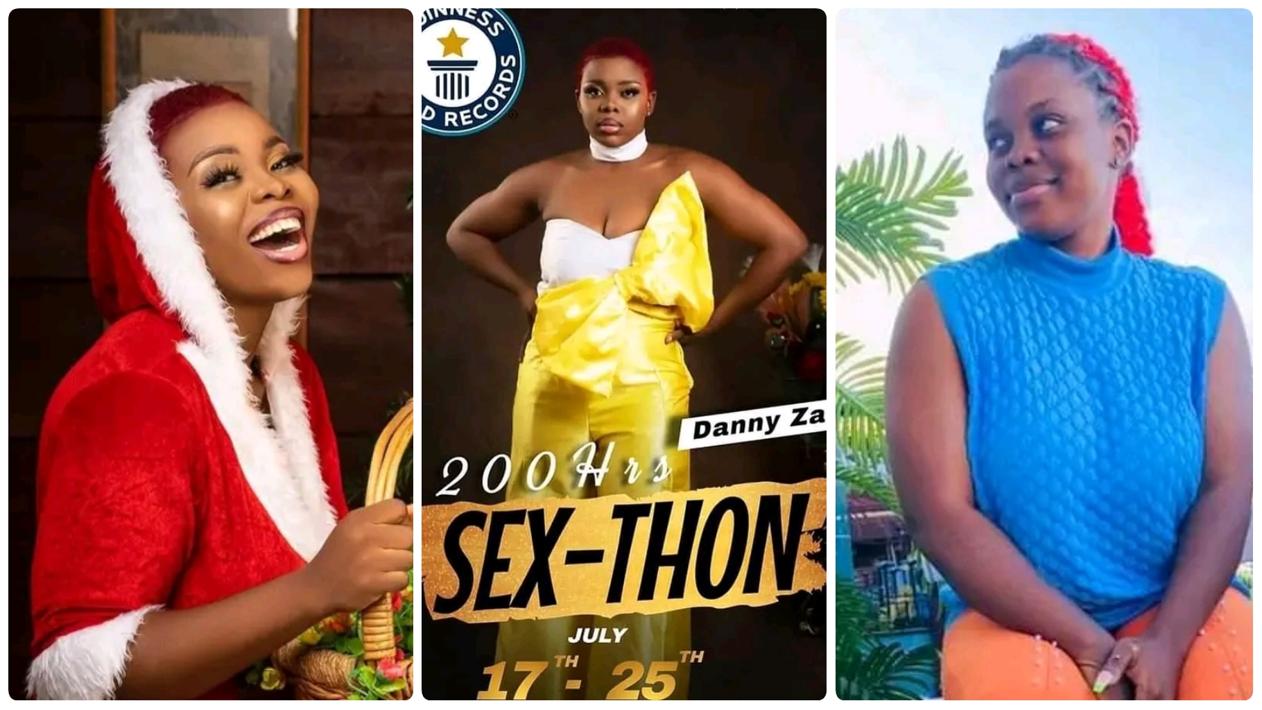 Cameroonian lady, Danny Zara announces 200-hour sex marathon to break GWR
