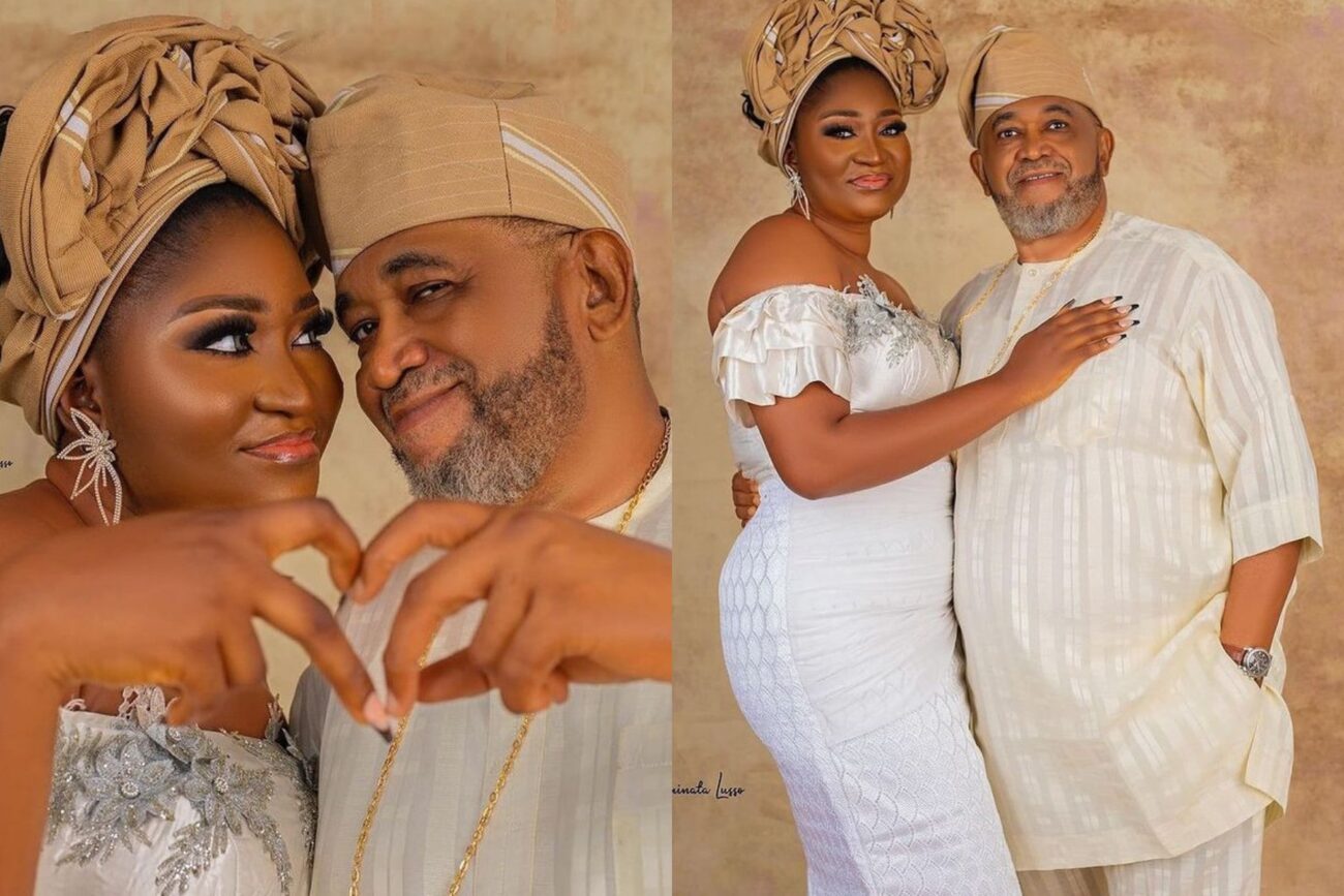 62 year old Patrick Doyle and wife, Funmi breaks the internet as they share pre-wedding photos