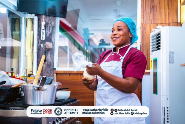 Ghanaian chef, Failatu Abdul-Rasak aims to break world record as she cooks for over 200 hours