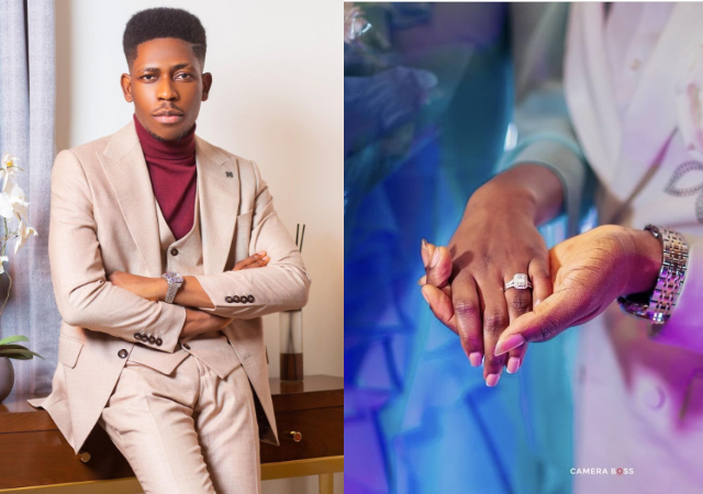 Internet goes wild as Gospel singer, Moses Bliss gets engaged (Photos)