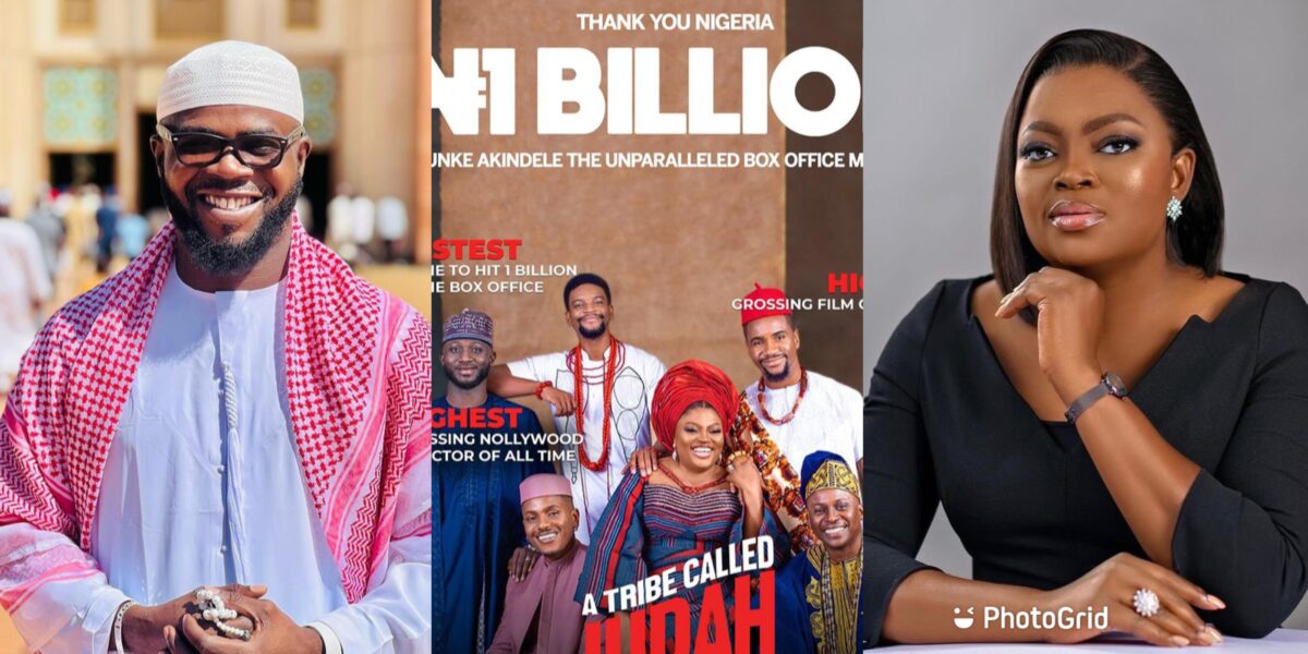 JJC Skillz celebrates Funke Akindele’s N1 billion hit of 'A Tribe Called Judah'