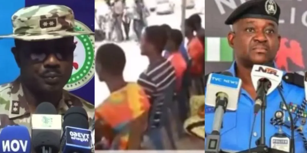 Nigerian Army tackles police for warning youth against the use of slogan “No gree for anybody” (Video)
