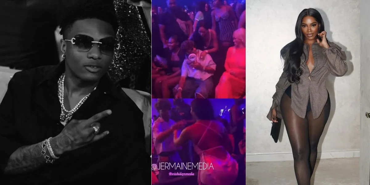 Wizkid and Tiwa Savage spotted on a dinner date in Lagos (Video)