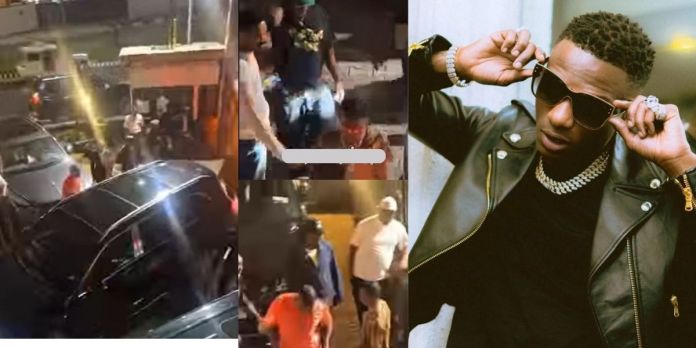 Watch video of Wizkid as he arrogantly ignores a fan who tries to shake him
