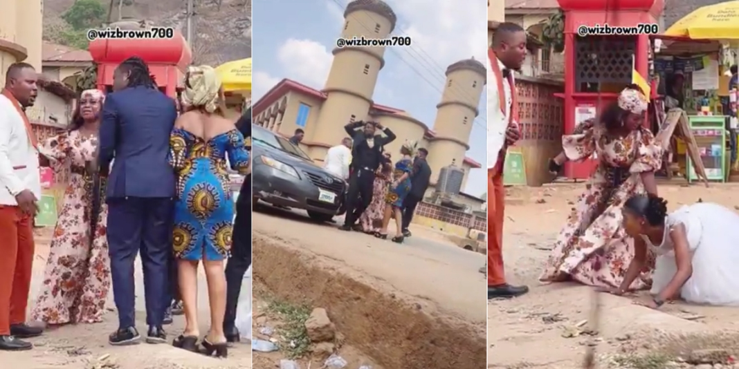 Drama as Nigerian man calls off wedding after finding out his bride is lesbian (Video)