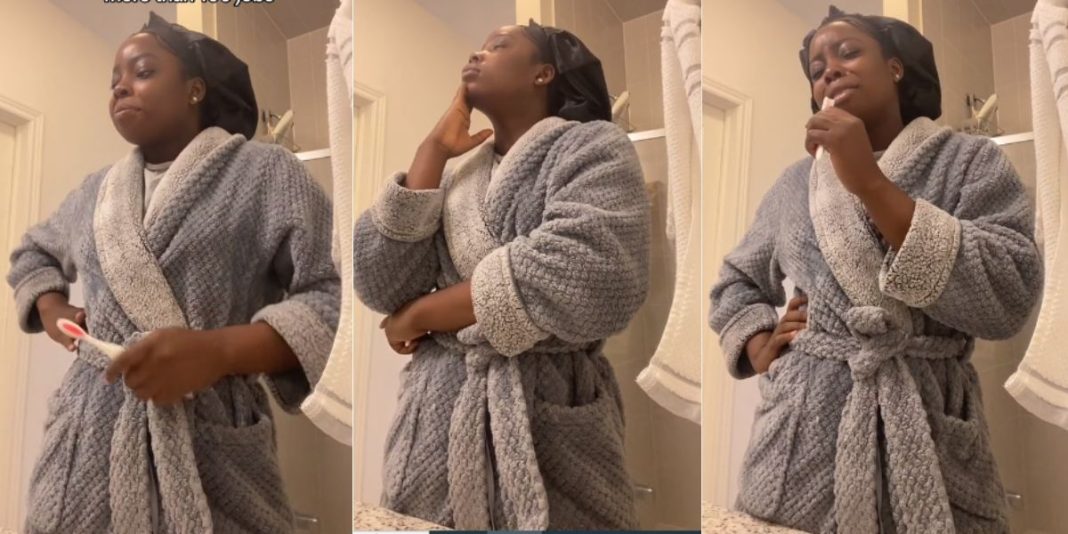 Frustrated Nigerian lady who relocates to Canada for greener pastures cries out over joblessness (Video)