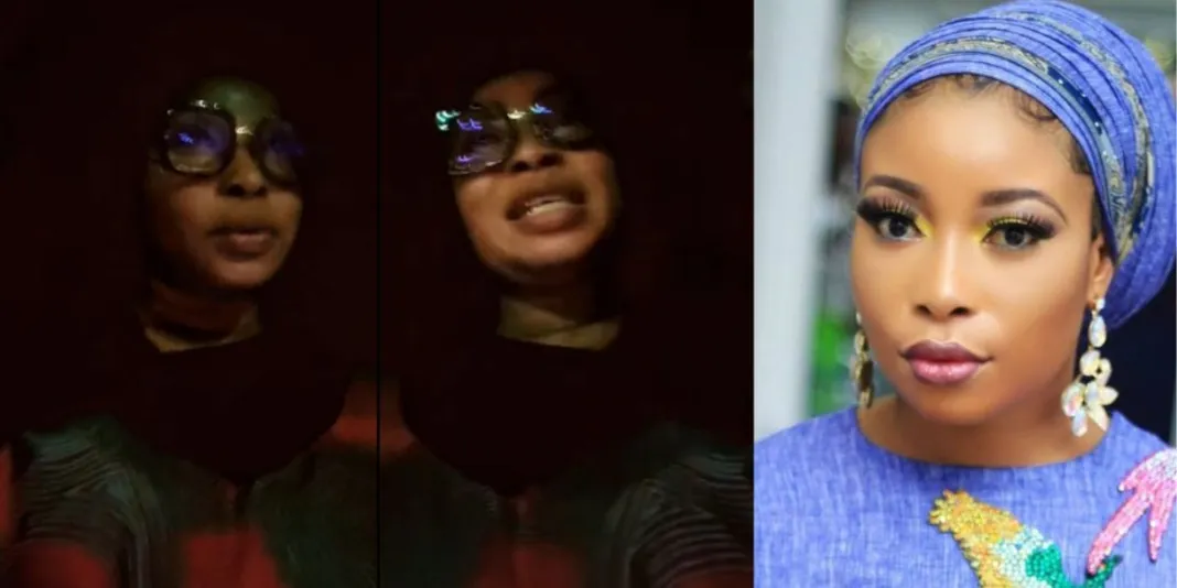 “I was set up” – Actress Lizzy Anjorin breaks down in tears after being accused of stealing gold jewelry at Ikorodu market (Video)