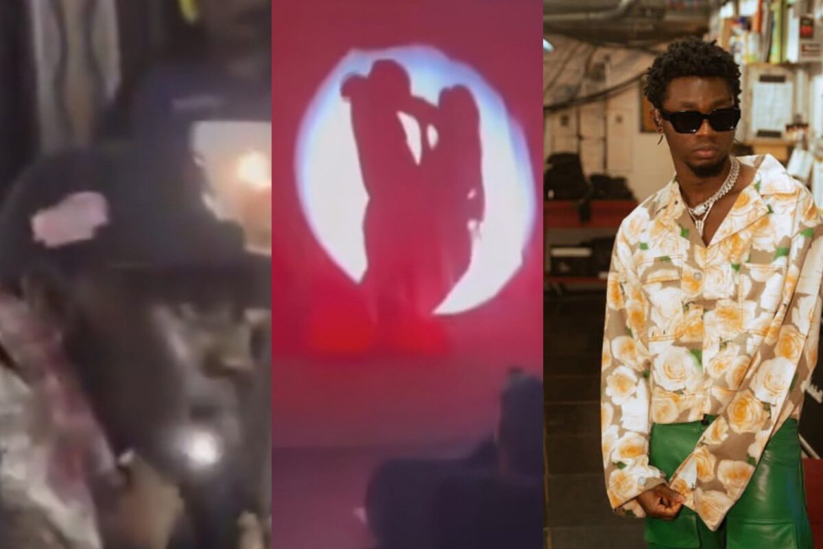 Man left in tears as Omah Lay rocks his girlfriend on stage (Video)