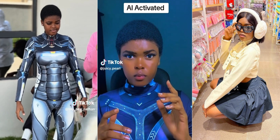 Meet young Nigerian lady Jarvis who acts like AI robot (Video)