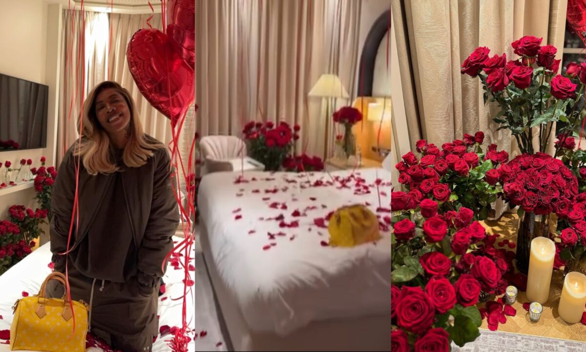 Tiwa Savage shows off cozy Valentines Day surprise from mystery person