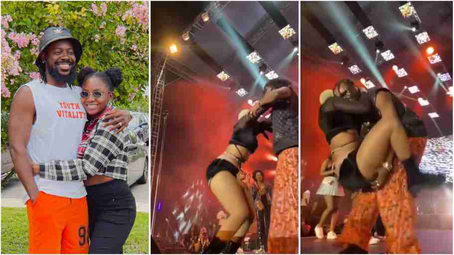 Drama as Simi calls out Adekunle Gold on stage for rocking female dancers (Video)