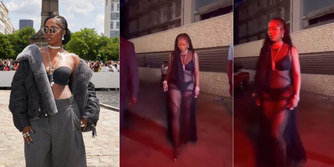 Tiwa Savage receives backlashes over revealing outfits at recent event (Video)