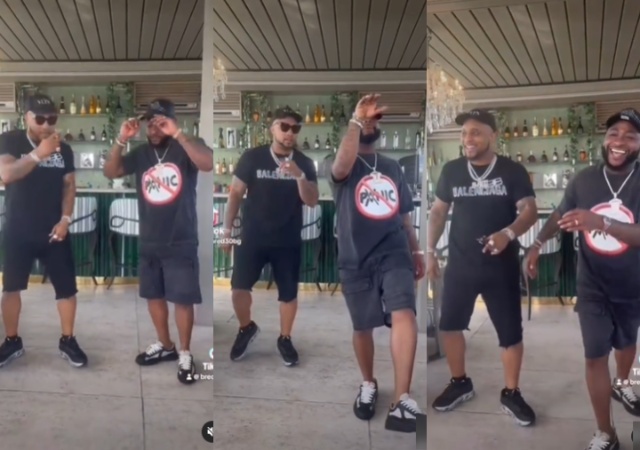 Davido shows off amazing dance moves as he endorses B-Red’s latest song (Video)