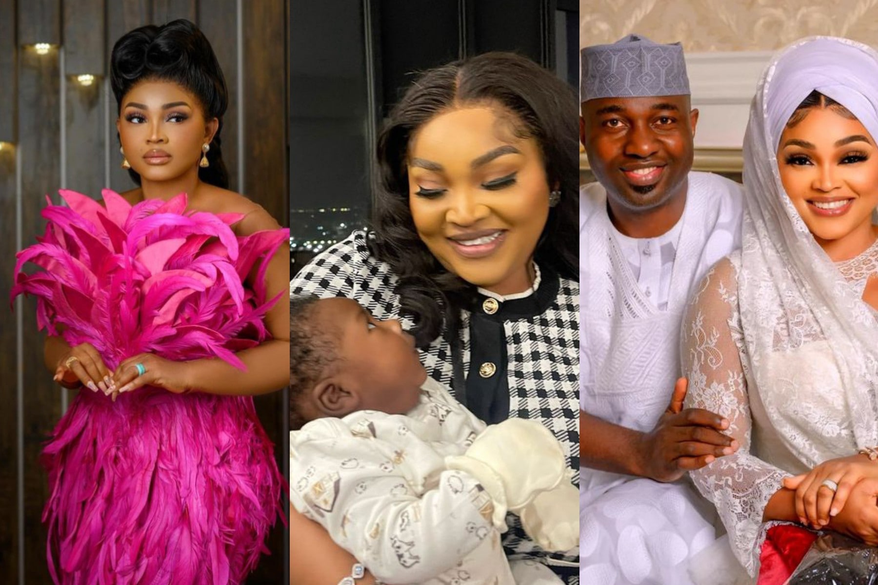 Mercy Aigbe finally shows off her prince, prays for awaiting mothers
