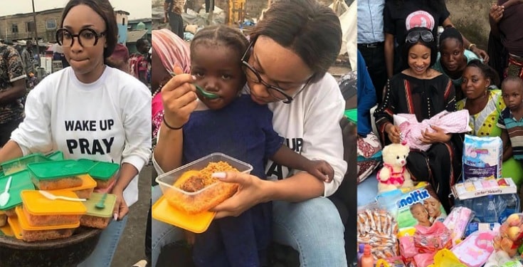 Twitter user reveals why Tonto Dikeh was banned from taking pictures with orphans in the North - hours after she dragged Peter Obi